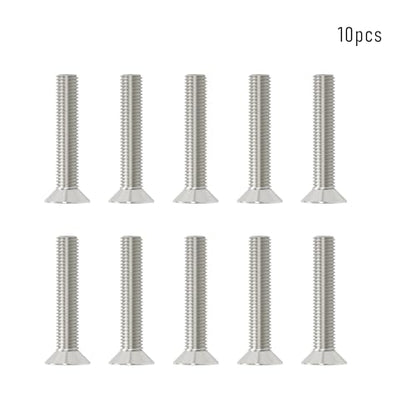 10 Pcs M6x35mm Flat Head Socket Cap Screws,Allen Hex Drive Type, 304 Stainless Steel countersunk Bolt, Full Threaded - size: M6x35mm /10 Pcs