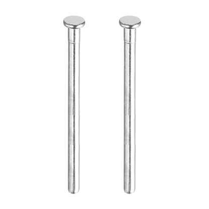 MECCANIXITY 2pcs 4" Door Hinge Pins Removable, Silver - color: Silver, size: 4 Inch
