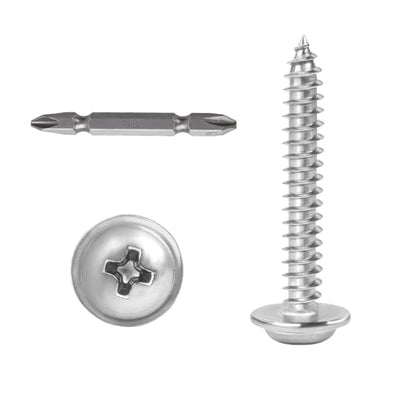 #8x1-1/4 Phillips Modified Truss Head Wood Screws 100pcs ZGLS-04 - size: #8 x 1-1/4"