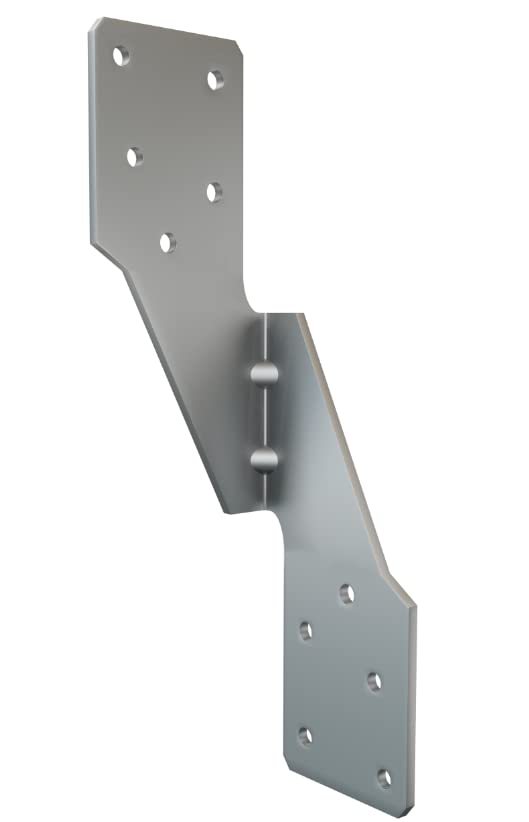 Hurricane Straps Tie Brackets Joist Hanger 20 GaugeGalvanizing Face Mount Joist Hangers for Wood Hurricane Ties Widely Applicable Rafter Ties (25pcs Left Rafter Ties) - size: 25 Pcs, style: Galvanized Left Hurricane Ties