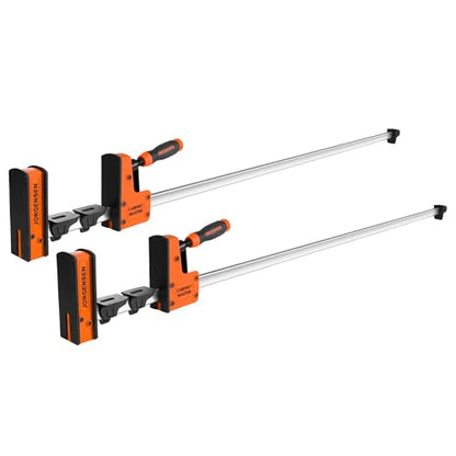 JORGENSEN 50-Inch Parallel Bar Clamps, 2-Pack Cabinet Master Bar Clamps - size: 50-Inch