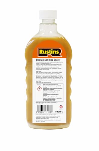 Rustins Sanding Sealer Shellac Indoor Wood Finish 500ml