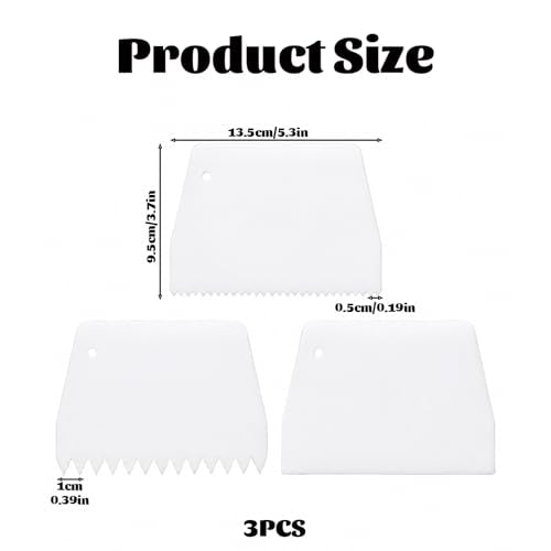 3 Pcs Epoxy Spreader,Adhesive Floor trowel Notched Glue Spreader