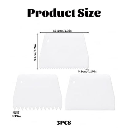 3 Pcs Epoxy Spreader,Adhesive Floor trowel Notched Glue Spreader