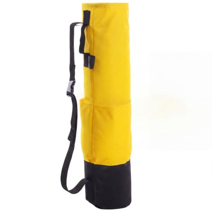 36 Inches Heavy Duty Lath Bag, 3 Pockets - color: Black and Yellow, size: 8" X 33.5"