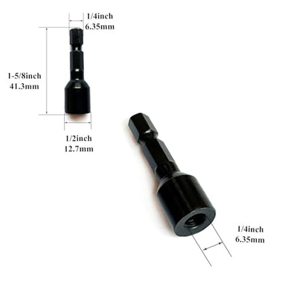 1/4"-20 Hanger Bolt Driver Double Headed Wood Screws Fully All Threaded Rod Threaded Insert Hexagon Head Drill Driver Bits - size: Driver 1/4-20"-1pcs