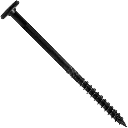 Jake Sales 15x4-1/2 Black Wafer Head Structural Lag Screws. Used for Log Construction, Timber Framing, Laminated Beams and Pole Barns Among Other Uses. T-30 Torx/Star Drive (Full Box ~400 Screws) - size: 4-1/2"