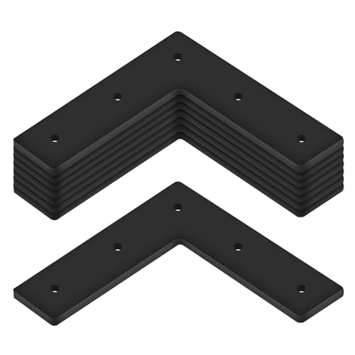 8 Pack 6" L Mending Plate L Post Bracket for Wood 6x6 Heavy Duty
