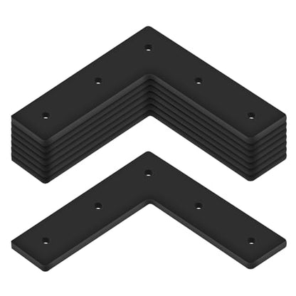 8 Pack 6" L Mending Plate L Post Bracket for Wood 6x6 Heavy Duty