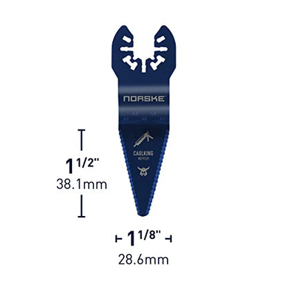 Norske Tools NOTP229 Caulking Scraper - Oscillating Multi- Tool Accessory Blade for Removing Sealants - style: Caulking