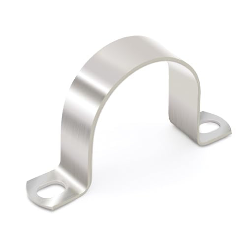 OD 2" Conduit Clamp 304 SS Pipe Support U Bracket, Tube Clamp for Cable/Water Pipe/Pipe, Heavy Duty Pipe Clamps | OD 2" | 6 pcs - size: Ø 2"