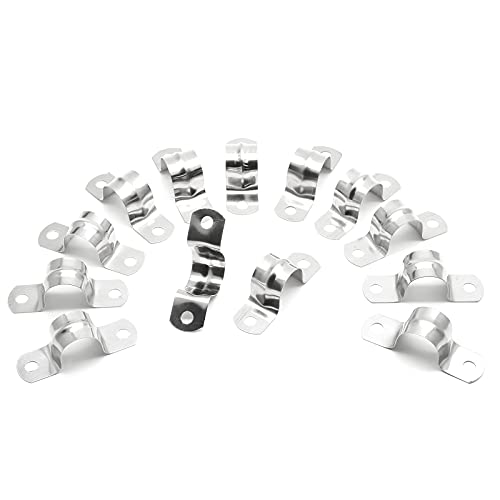 20Pcs 3/4 Inch Stainless Steel Conduit Clamps - size: 3/4" / 20mm