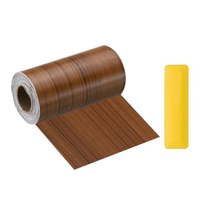 HARFINGTON Wood Grain Repair Tape 5" x33ft Self-Adhesive Repair Patch - color: Light Brown, size: 5" x 33ft