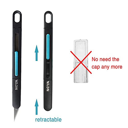 Nova 121PCS Premium Craft & Hobby Knife Set, 1 Precision Knife with 120 SK2#11 Hobby Blade Refill, Combination of Safety Art Knife and Sharp blades for Leather Art, Scrapbooking, Foam, Clay, Carving
