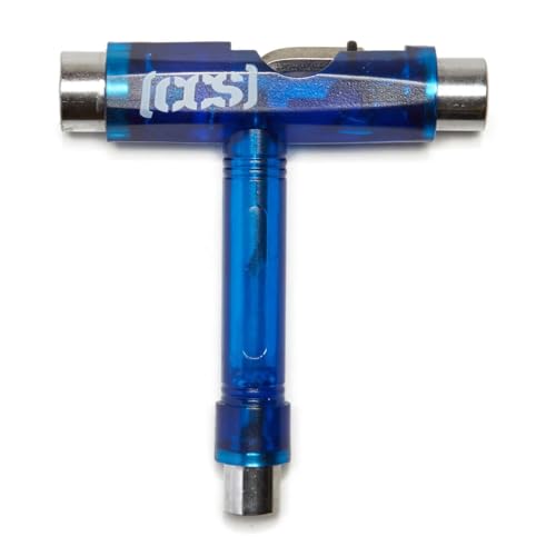 [CCS] Skateboard Tool - All in One T Tool, Metal T Tool W/Grip File, or Y Tool W/Rethreader - color: Clear Blue