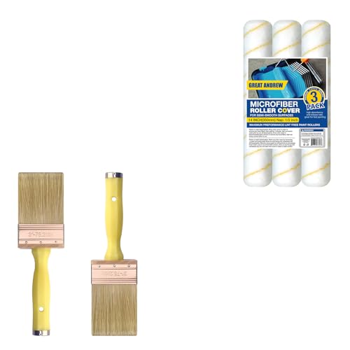 Stain Brush with 3 Paint Rollers
