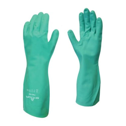 SHOWA 730 Chemical Resistant Glove, 15-mil Nitrile, Medium, Single Pair - size: Medium, style: Single Pair