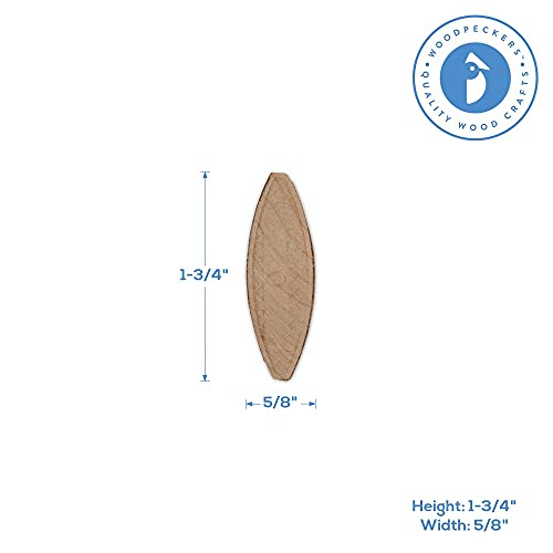 Wooden Joiner Biscuits, Size 0, Pack of 100 Pieces, Premium Birch Wood Joining Biscuits for Strong & Precise Joints - size: Size 0