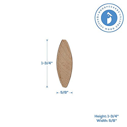 Wooden Joiner Biscuits, Size 0, Pack of 100 Pieces, Premium Birch Wood Joining Biscuits for Strong & Precise Joints - size: Size 0