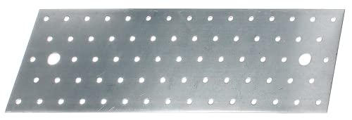 Alberts 332037 Perforated Plate | sendzimir galvanised | 300 x 100 mm - size: 300 x 100 mm