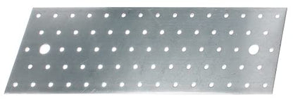 Alberts 332037 Perforated Plate | sendzimir galvanised | 300 x 100 mm - size: 300 x 100 mm