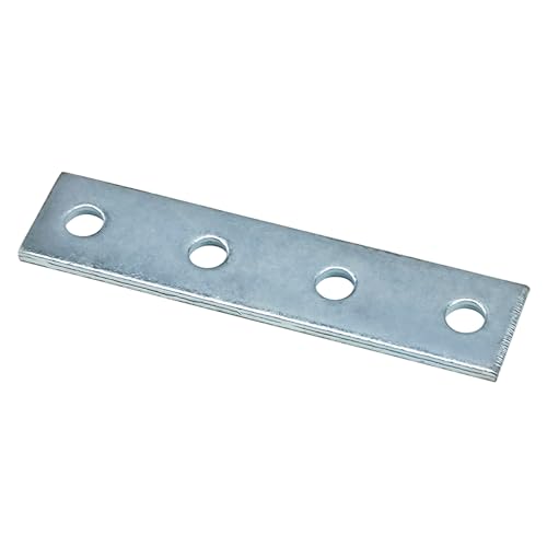 4 Hole Flat Straight Bracket for 1/2" Bolt in 1-5/8" Strut Channel, 6 Pack - size: 4 Hole Flat Plate