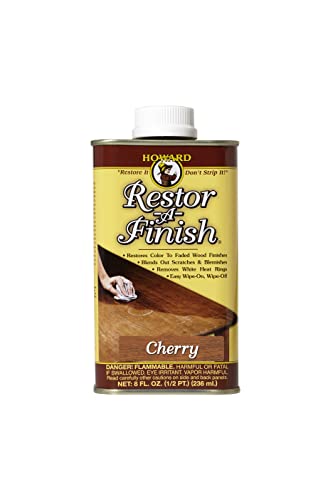 Howard RF8 Cherry Wood Restor-A-Finish Kit, Includes Cherry and Neutral 8 oz Bottles