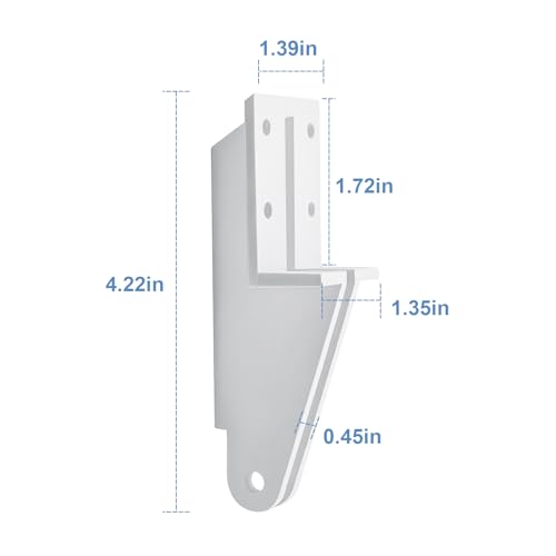White Replacement Door Jamb Bracket for Lanai Screen Door Closers