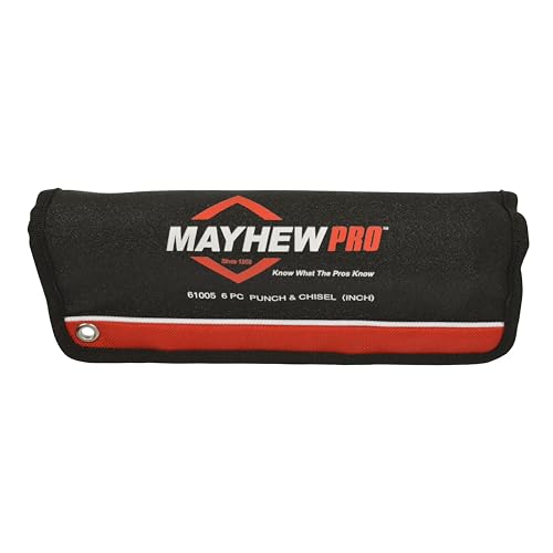 Mayhew Pro 61005 Punch and Chisel Kit, 6-Piece - color: Black Oxide Finish, size: 6-Piece