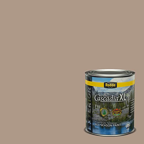 Rodda Paint CASCADIA XL Exterior Satin Paint & Primer in One, Quart, Agate - color: Agate, size: 32 Fl Oz (Pack of 1)
