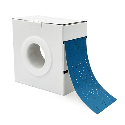 High Ground Ceramic Sanding Roll with Holes, Blue, 2.75 inch x 13 Yards, Hook and Loop, Perforated (400 Grit) - style: 400 Grit