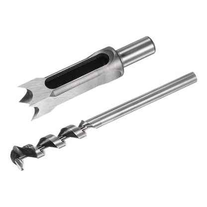 uxcell Square Hole Drill Bit, 1" High-Carbon Steel Hollow Chisel Mortise Power Tool for Woodworking - size: 1 in