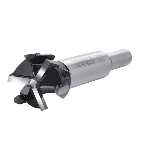 Mollom (21mm|13/16") Triple Flute Forstner Drill Bit for Woodworking with 3-Cutter YG8 Carbide Tipped of 2.0mm,Hinge Cutter Tool Kits for Hard Soft Wood, Plastic, Plywood - size: 21mm | 13/16"