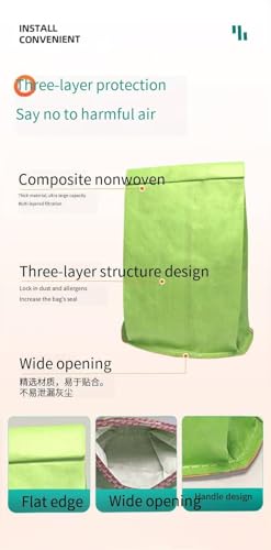 Vacuum Cleaner Dust Collection Bags 20-Pack 107314 Replacement for 6 QT Backpack Vacuum Cleaners, Fits Super Coach Pro 6 & GoFit 10