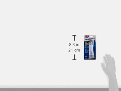 Permatex 80050 Clear RTV Silicone Adhesive Sealant, 3 oz (Pack of 2) - size: Pack of 2