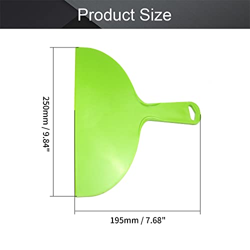 10 Inch Plastic Putty Knife, 2Pcs Flexible Paint Scraper Tool for Spackling - size: 10 inch