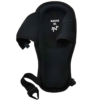 Ergodyne - 18442 ProFlex 342 Professional Knee Pads, Protective Extra Long Cap, Injected Gel Padded Technology, Adjustable Straps, Black