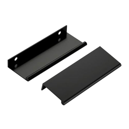 Ravinte Hardware Matte Black Cabinet Pulls Finger Edge Pulls 3 Inch 10 Pack - size: 3 Inch(76mm) Center-to-Center