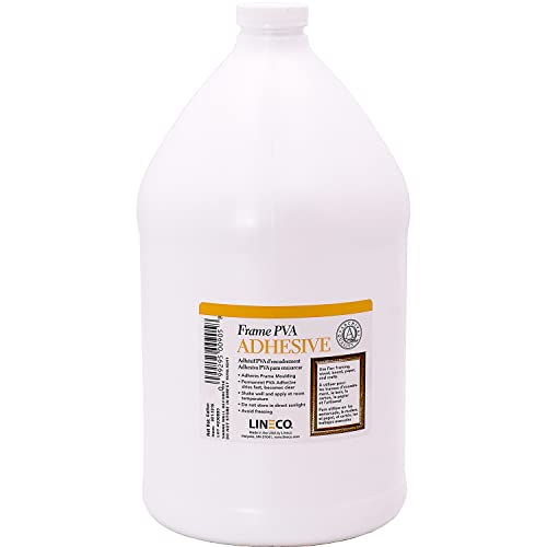 Lineco Frame PVA Adhesive, Acid Free, Dried Clear and Flexible, 1 Gallon - size: 1 Gallon