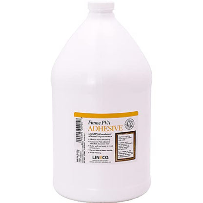 Lineco Frame PVA Adhesive, Acid Free, Dried Clear and Flexible, 1 Gallon - size: 1 Gallon