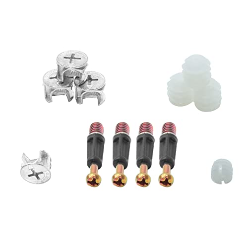 24 Set 35mm Cam Screw Cam Dowel, for Drawer Dresser - size: 35mm-24Pcs