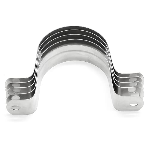 10Pcs 2 Inch Stainless Steel Conduit Clamps - size: 2 inch / 52 mm