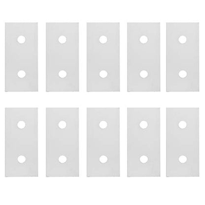 10Pcs Joining Plate Aluminum Flat Connecting Reinforcement Vertical Connection Tool Flat Straight Corner Brace Plates(4040)