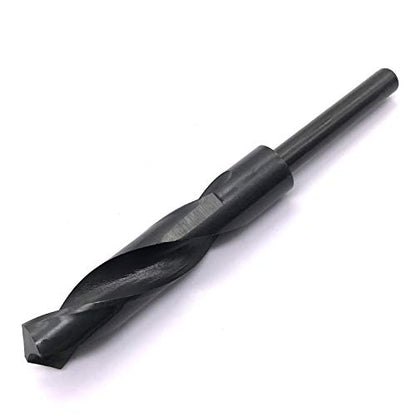 18mm(23/32-Inch) Reduced Shank Drill Bit, 1/2” Shank High Speed Steel Twist Drill Bit HSS-9341 for Aluminum Plate Copper Wood Stainless Steel - size: 18mm