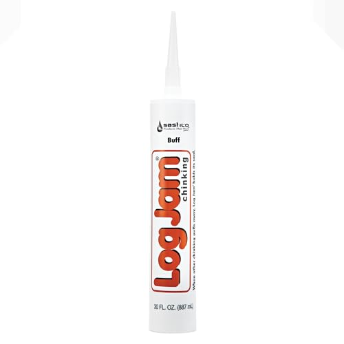 Sashco Log Jam Acrylic Latex Chinking Caulk, 30 oz Cartridge, Buff (Pack of 1)