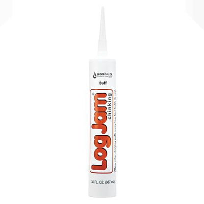 Sashco Log Jam Acrylic Latex Chinking Caulk, 30 oz Cartridge, Buff (Pack of 1)