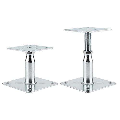 2 Pack Adjustable Support Jack for The Floor,Deck Foundation,Post Floor Joist Jacks,RV Step Stabilizer,Mini Screw Jack- Post 3.5" to 6" - size: 2Pack/3.5-6inch