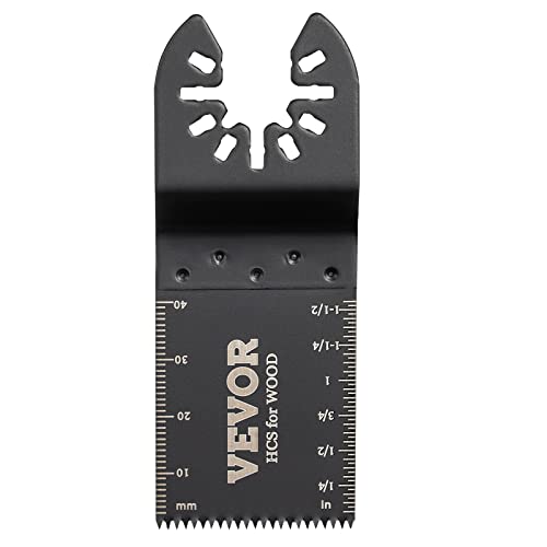 VEVOR 100PCS Oscillating Saw Blades, Quick Release Multitool Blades Kit, HCS Tool Blades for Wood Plastic, Compatible with Dewalt Dremel Fein WORX Bosch Makita Milwaukee