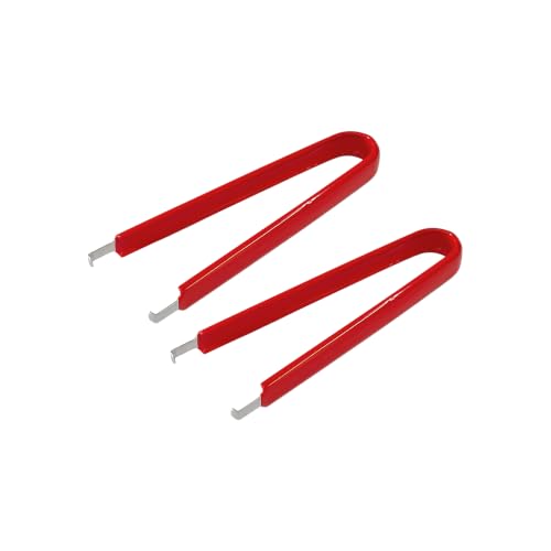 2Pcs 4.13 Inch PLCC PCB IC Chip Puller Extractor Tool(Red) - color: Red