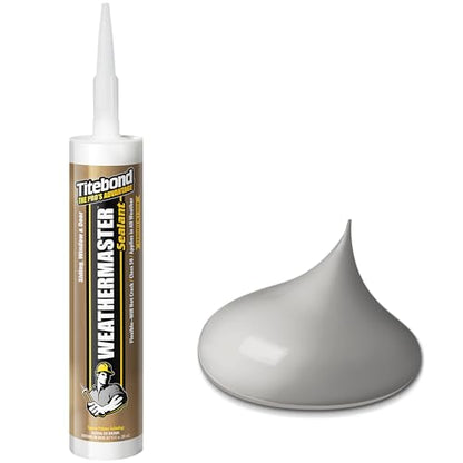 Titebond WeatherMaster Sealant Polymer Caulk, Gray – 46661, 9.5 Oz. - size: 9.5 Oz., style: 46661, Gray